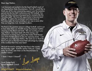 Image post by @appstate_fb on Instagram