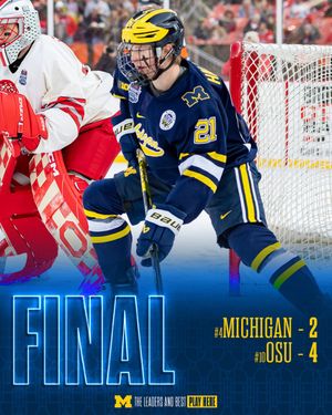Image post by @umichhockey on Twitter