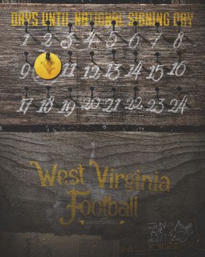 Image post by @wvufootball on Instagram