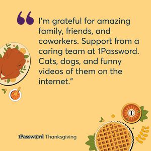 Image post by @1password on Instagram