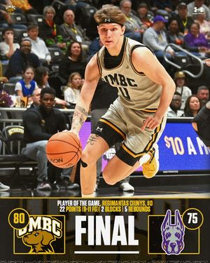 Image post by @umbcbasketball on Instagram
