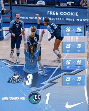 Image post by @nsu_vball on Instagram