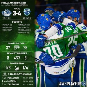 Image post by @uticacomets on Instagram