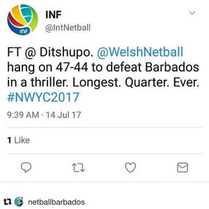 Image post by @walesnetball_ on Instagram