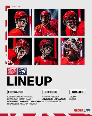 Image post by @DetroitRedWings on Twitter