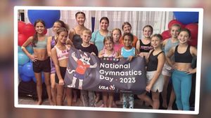 Image post by @USAGymnastics on Facebook