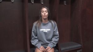 Video post by @fresnostatewsoc on Twitter