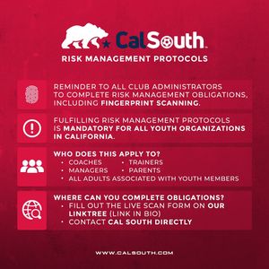 Image post by @calsouthsoccer on Instagram