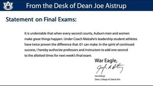 Image post by @auburnalumni on Instagram