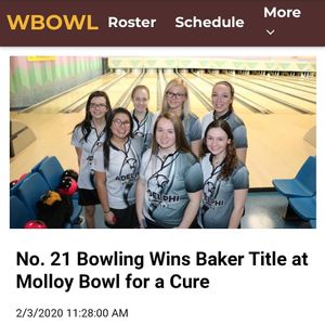 Image post by @adelphibowling on Instagram