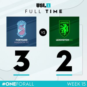 Image post by @USLLeagueOne on Twitter