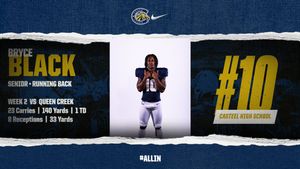 Image post by @CasteelFootball on Twitter