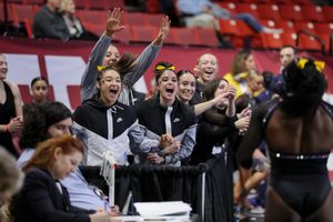 Image post by @IowaGymnastics on Twitter