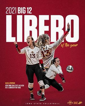 Image post by @iowastatevb on Instagram