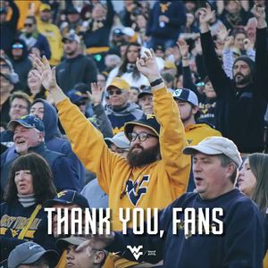 Image post by @wvusports on Twitter