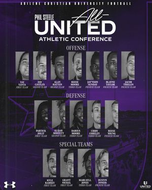 Image post by @ACUFootball on Twitter
