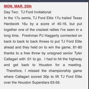 Image post by @tjfordbasketball on Instagram