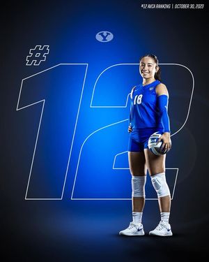 Image post by @BYUwvolleyball on Facebook