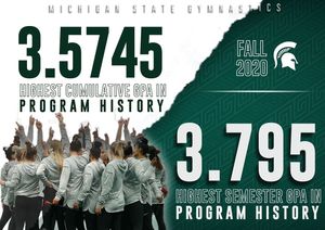 Image post by @msu_gymnastics on Instagram