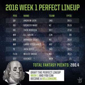 Image post by @draftkings on Instagram