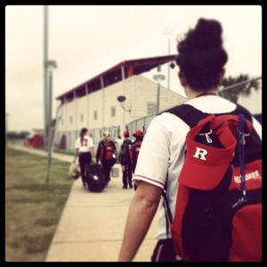 Image post by @ru_softball on Instagram