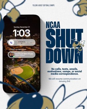 Image post by @GaTechSoftball on Twitter