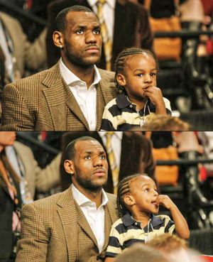 Image post by @not__bronny on Instagram