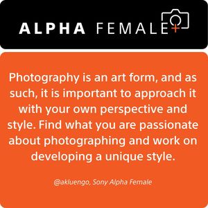 Image post by @sonyalphafemale on Instagram