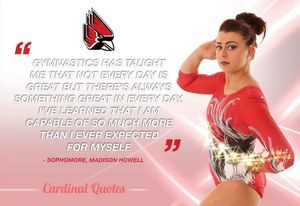 Image post by @ballstategym on Instagram