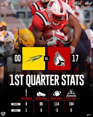 Image post by @ballstatefb on Instagram