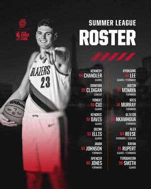 Image post by @trailblazers on Twitter