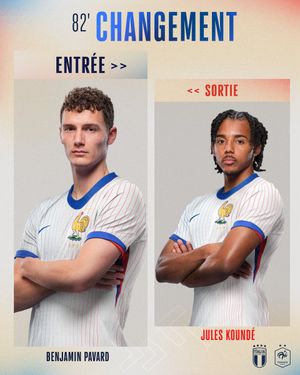 Image post by @equipedefrance on Twitter