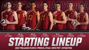 Image post by @uscmensvolley on Instagram