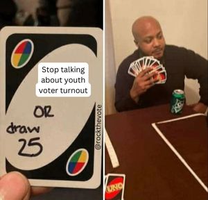 Image post by @rockthevote on Instagram