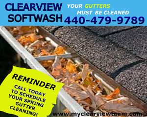 Image post by @clearviewsoftwash.oh on Facebook