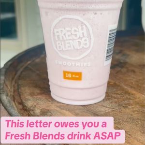 Video post by @drinkfreshblends on Facebook