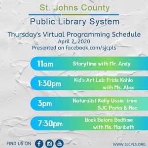 Image post by @stjohnscountylibrary on Instagram