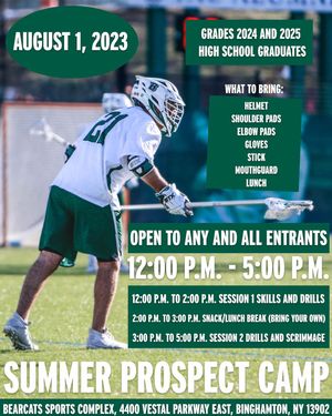 Image post by @binghamtonmlax on Instagram