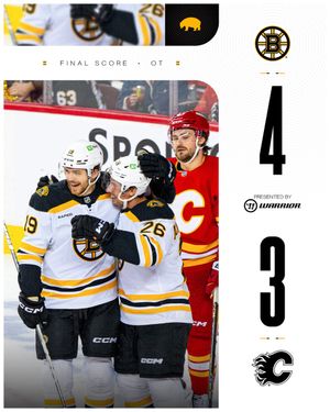 Image post by @NHLBruins on Twitter