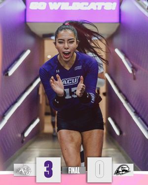 Image post by @ACU_Volleyball on Twitter