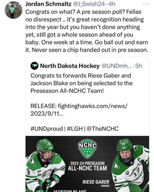 Image post by @everythingcollegehockey on Instagram