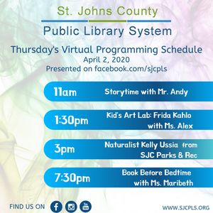Image post by @stjohnscountylibrary on Instagram