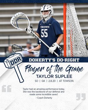 Image post by @pennstatewlax on Instagram