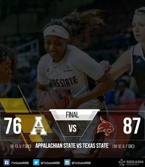 Image post by @txstatewbb on Instagram
