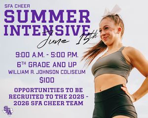 Image post by @sfa_cheer_ on Instagram