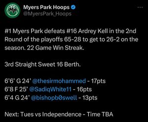 Image post by @myerspark_hoops on Instagram