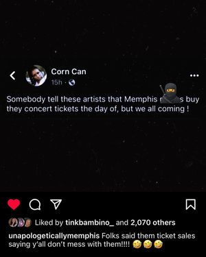Image post by @unapologeticallymemphis on Instagram