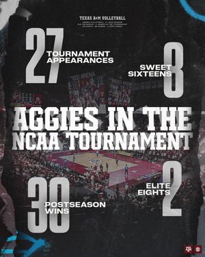 Image post by @AggieVolleyball on Twitter