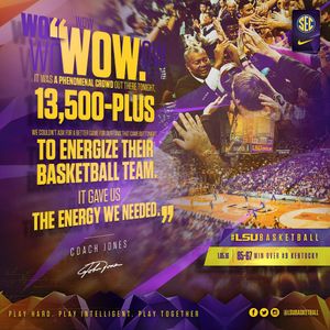 Image post by @lsubasketball on Instagram