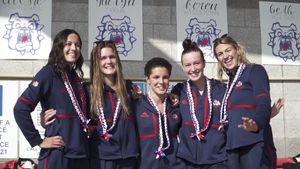 Video post by @fresnostateswim on Twitter